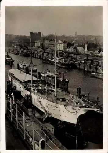 Ak Hamburger Hafen, Frachtsegler Hein Godenwind