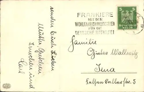 Ak Glückwunsch Neujahr, Brauner Hund, Insekt