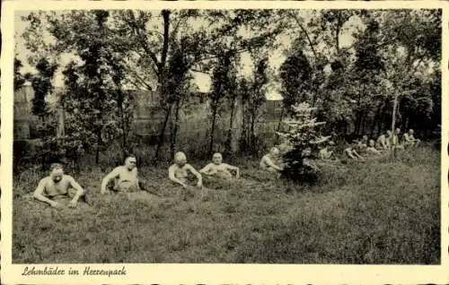 Ak Kettwig Essen im Ruhrgebiet, Stadtwald-Sanatorium Jungborn, Lehmbäder im Herrenpark