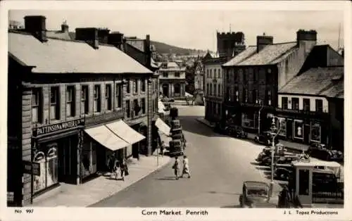 Ak Penrith Cumbria England, Corn Markt, Pattison & Winter