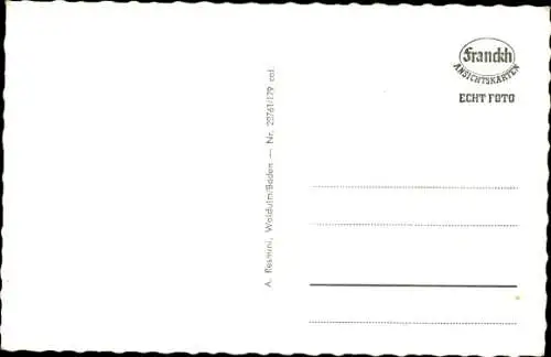 Ak Waldulm Kappelrodeck im Schwarzwald, Kirchturm, Fachwerkhäuser