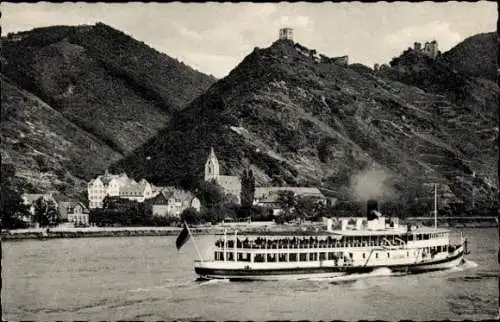 Ak Bornhofen am Rhein, Die feindlichen Brüder, Burg Sternberg, Sterrenberg, Liebenstein