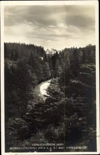 Ak Sand Bühl in Baden, Sandsee, Kurhaus Sand