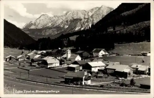 Ak Lähn Bichlbach in Tirol, Ort mit Miemingerberge