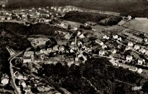 Ak Werdohl Eveking Sauerland, Fliegeraufnahme der Stadt, Felder, Wald