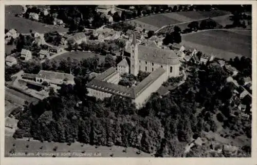 Ak Dießen am Ammersee Oberbayern, Fliegeraufnahme