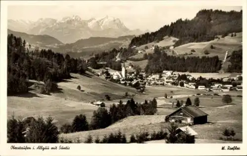 Ak Oberstaufen im Allgäu, Panorama, Säntis