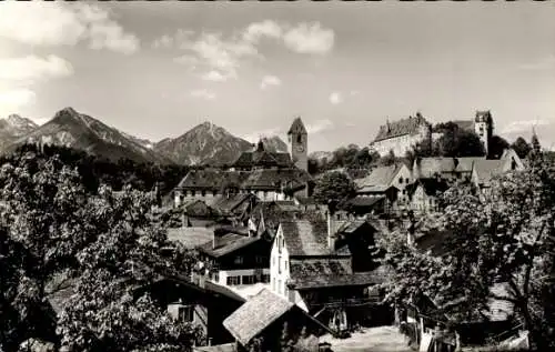 Ak Füssen im Allgäu, Vilser Kegel, Rossberg, Schloss