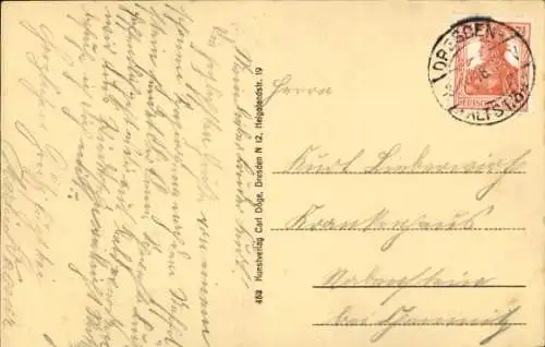 Ak Dresden Altstadt, Altmarkt, Rathausturm, Kreuzkirche