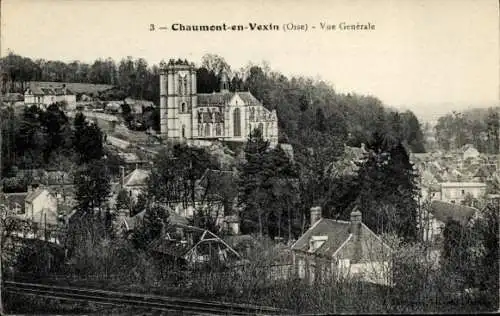 Ak Chaumont en Vexin Oise, Gesamtansicht