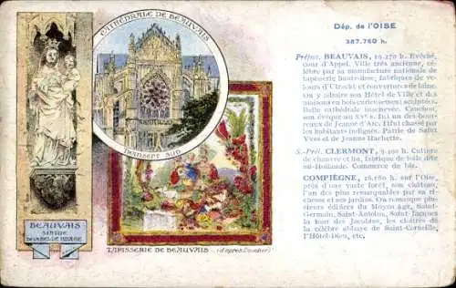 Küntler Ak Beauvais Oise, Les Pastilles Valda, la Cathédrale, Statue, Tapisserie