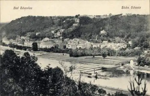 Ak Bad Schandau Sächsische Schweiz, Gesamtansicht