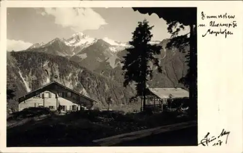 Ak Mayrhofen im Zillertal Tirol, Zimmereben, Ahornspitze, Fotograf Hruschka