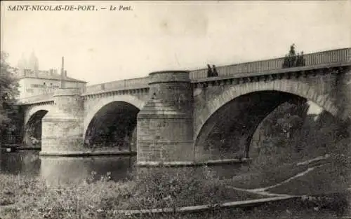 Ak Saint Nicolas von Port Meurthe und Moselle, Brücke