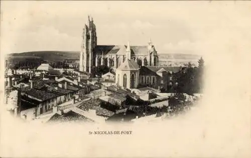 Ak Saint Nicolas von Port Meurthe und Moselle, Basilique, Teilansicht