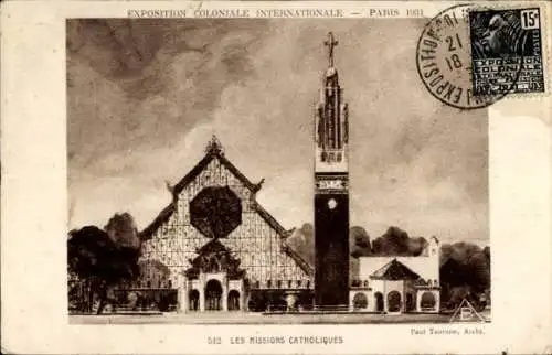 Ak Paris Frankreich, Exposition Coloniale Internationale 1931, Les Missions Catholiques