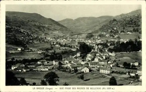 Ak La Bresse Vosges, Panorama, Roches de Bellevue