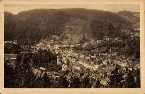 Ak Triberg im Schwarzwald, vom 3 Kaiserfelsen aus gesehen