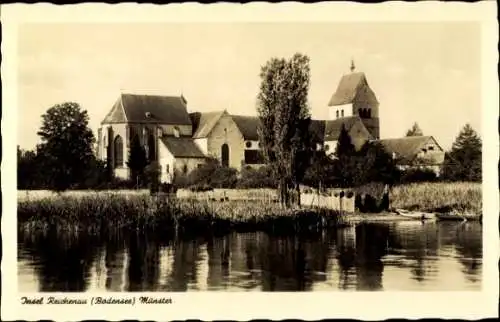 Ak Insel Reichenau Bodensee, Münster