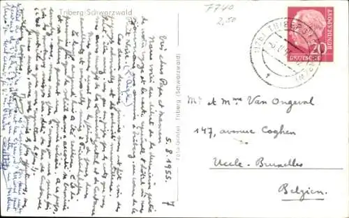 Ak Triberg Schwarzwald, Straßenansicht, Wohnhäuser