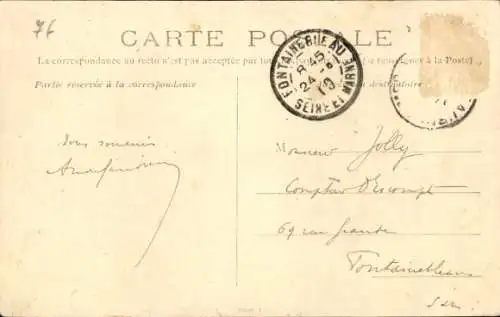 Ak Saint Aubin sur Mer Calvados, Strand, Rue Pasteur