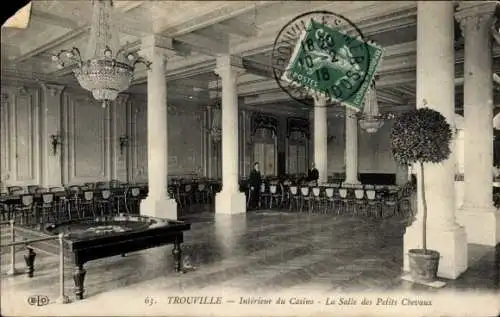 Ak Trouville Calvados, Interieur du Casino, La Salle de Petit Chevaux