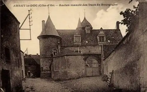 Ak Arnay le Duc Côte-d'Or, ancien manoir des Ducs de Bourgogne