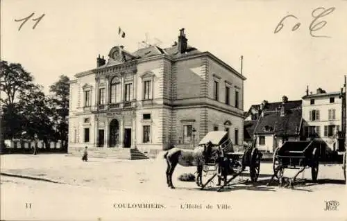 Ak Coulommiers Seine et Marne, Rathaus