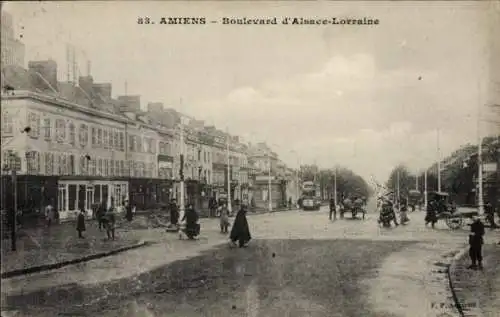 Ak Amiens Somme, Boulevard d'Alsace-Lorraine