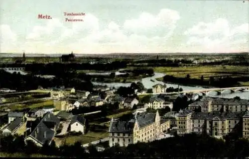 Ak Metz Moselle, Panorama