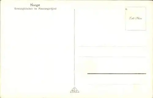 Ak Norwegen, Sundalgletscher im Maurangerfjord