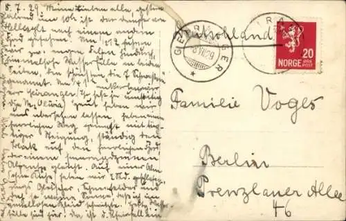 Ak Geiranger Norwegen, Panorama, Dampfer