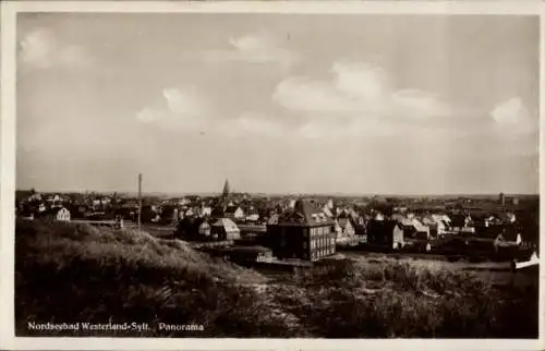 Ak Westerland auf Sylt, Panorama