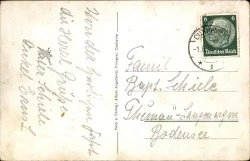 Ak Cuxhaven, Seepavillon und Leuchtturm