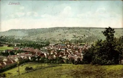 Ak Lörrach in Baden, Totalansicht