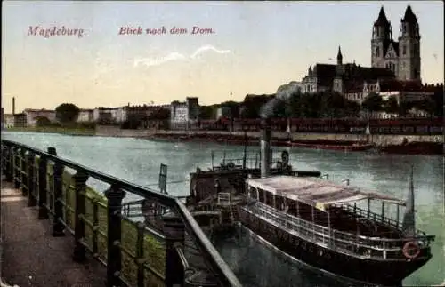 Ak Magdeburg an der Elbe, Blick nach dem Dom