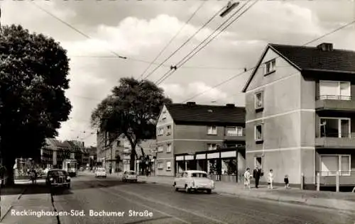 Ak Recklinghausen Süd, Bochumer Straße, Straßenbahn