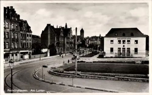 Ak Recklinghausen im Ruhrgebiet, Am Lohtor, Kreissparkasse