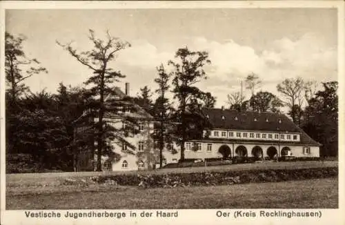 Ak Oer Recklinghausen im Ruhrgebiet,  Vestische Jugendherberge in der Haard