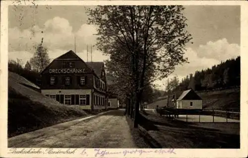 Ak Potůčky Breitenbach Region Karlsbad, Dreckschänke