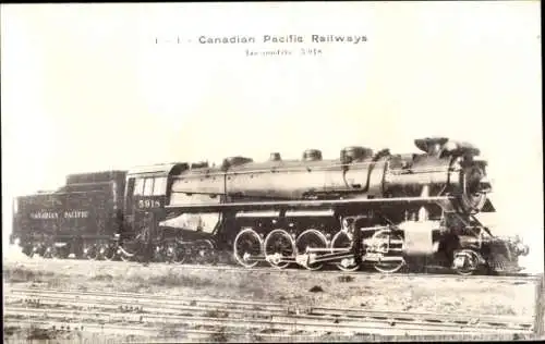 Ak Kanadische Eisenbahn, Canadian Pacific Railways, Locomotive 5918