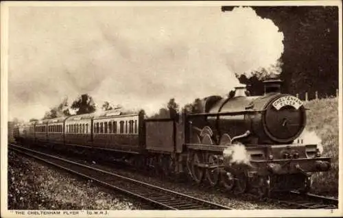 Ak Britische Eisenbahn, Dampflok, Cheltenham Flyer