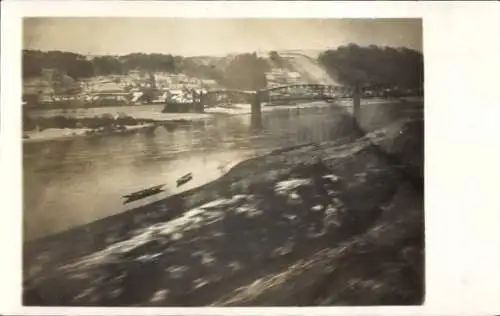 Foto Ak Podmokly Bodenbach Děčín Tetschen an der Elbe Region Aussig, Elbe, Brücke