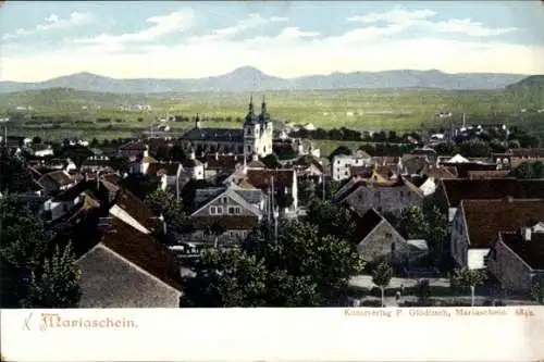 Ak Bohosudov Mariaschein Region Aussig, Panorama