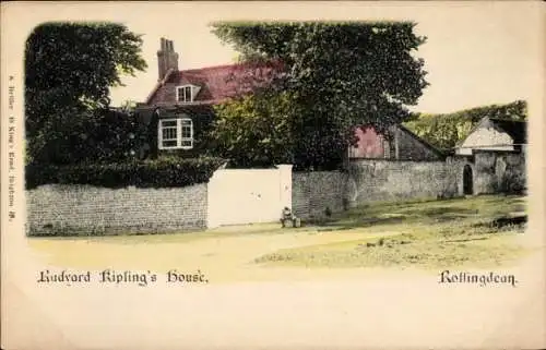 Ak Rottingdean Sussex England, Rudvard Kiplings House