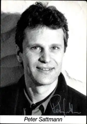 Ak Schauspieler Peter Sattmann, Portrait, Autogramm