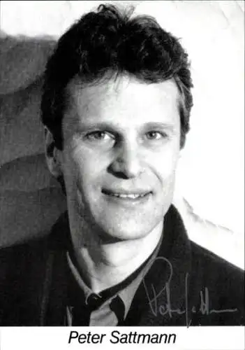 Ak Schauspieler Peter Sattmann, Portrait, Autogramm