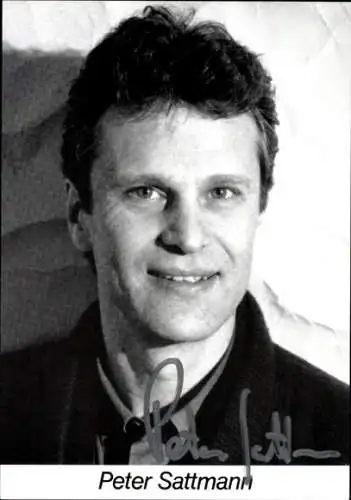 Ak Schauspieler Peter Sattmann, Portrait, Autogramm