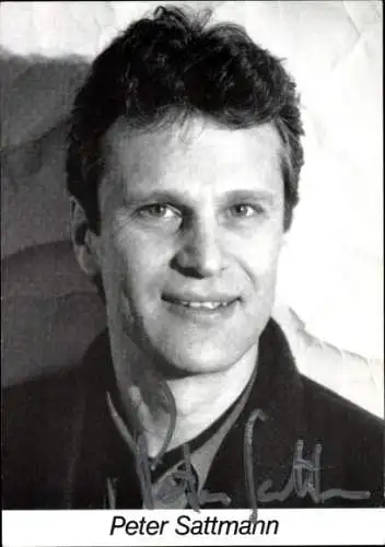 Ak Schauspieler Peter Sattmann, Portrait, Autogramm
