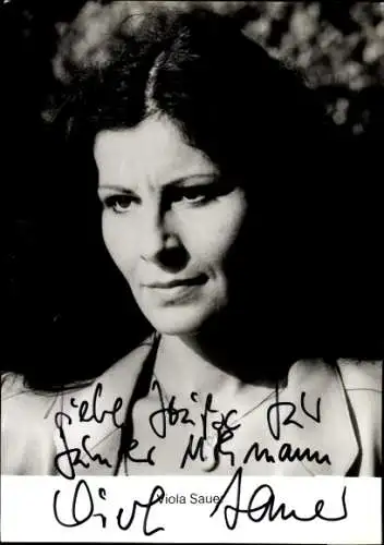 Ak Schauspielerin Viola Sauer, Portrait, Autogramm